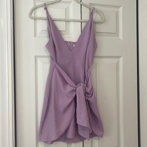 TOBI purple mini wrap dress size S